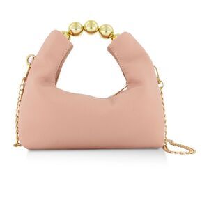 Metallic Beaded Hobo Handbag